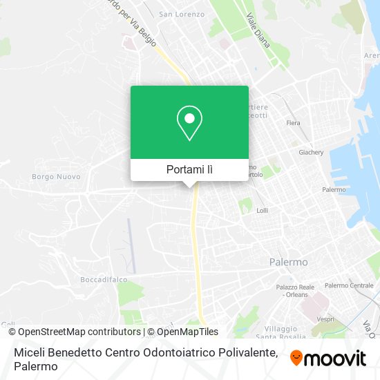 Mappa Miceli Benedetto Centro Odontoiatrico Polivalente