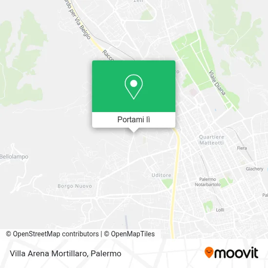 Mappa Villa Arena Mortillaro