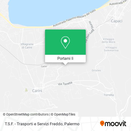 Mappa T.S.F. - Trasporti e Servizi Freddo