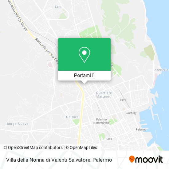 Mappa Villa della Nonna di Valenti Salvatore