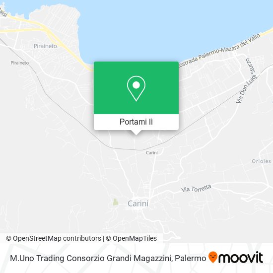 Mappa M.Uno Trading Consorzio Grandi Magazzini