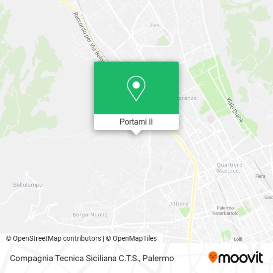 Mappa Compagnia Tecnica Siciliana C.T.S.