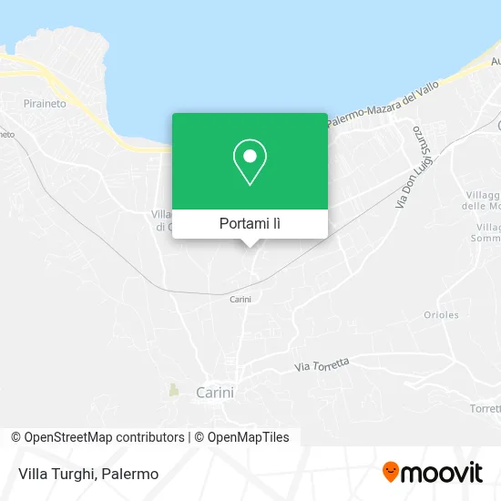 Mappa Villa Turghi