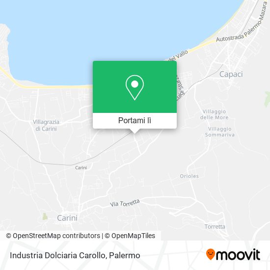 Mappa Industria Dolciaria Carollo