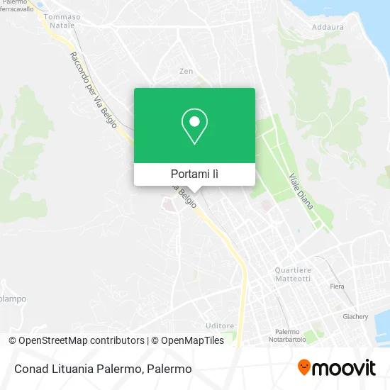Mappa Conad Lituania Palermo