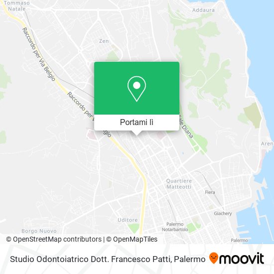 Mappa Studio Odontoiatrico Dott. Francesco Patti