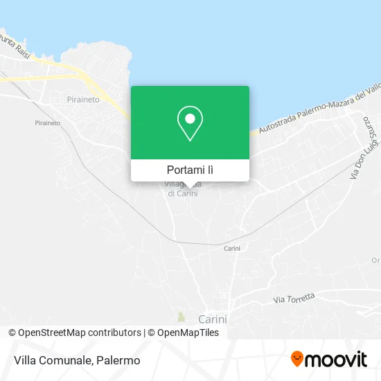 Mappa Villa Comunale