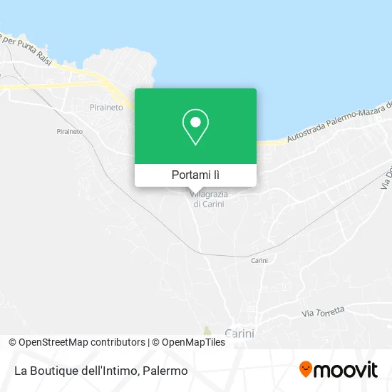 Mappa La Boutique dell'Intimo