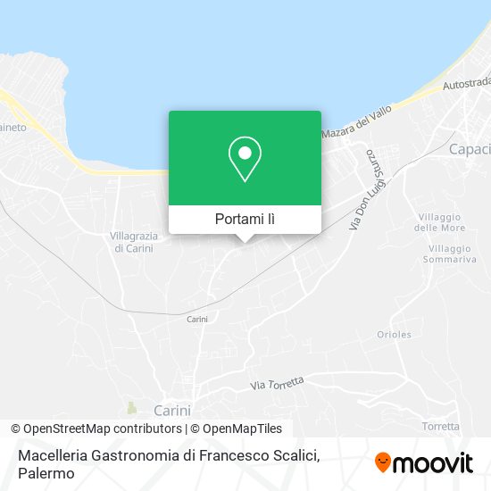Mappa Macelleria Gastronomia di Francesco Scalici