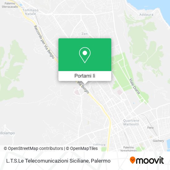 Mappa L.T.S.Le Telecomunicazioni Siciliane