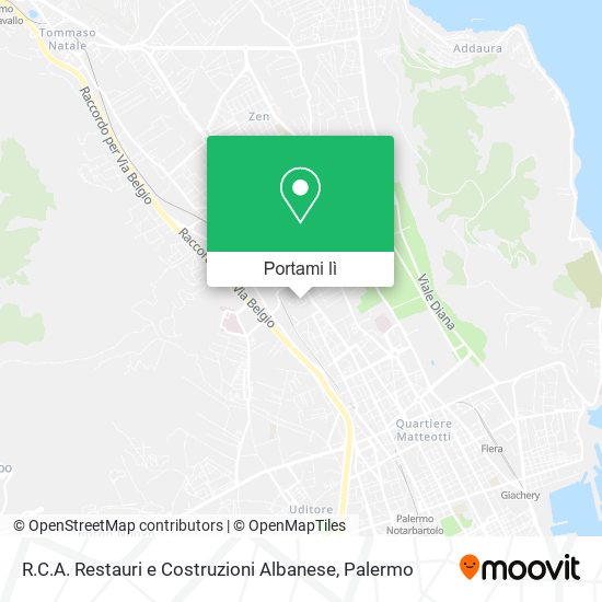 Mappa R.C.A. Restauri e Costruzioni Albanese