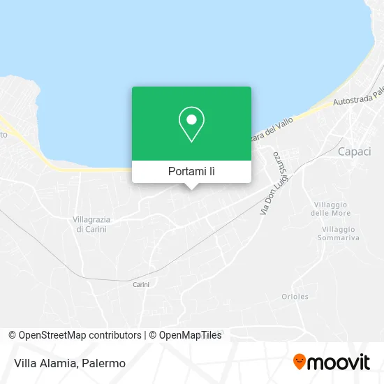 Mappa Villa Alamia
