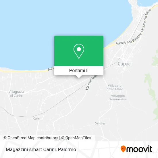 Mappa Magazzini smart Carini