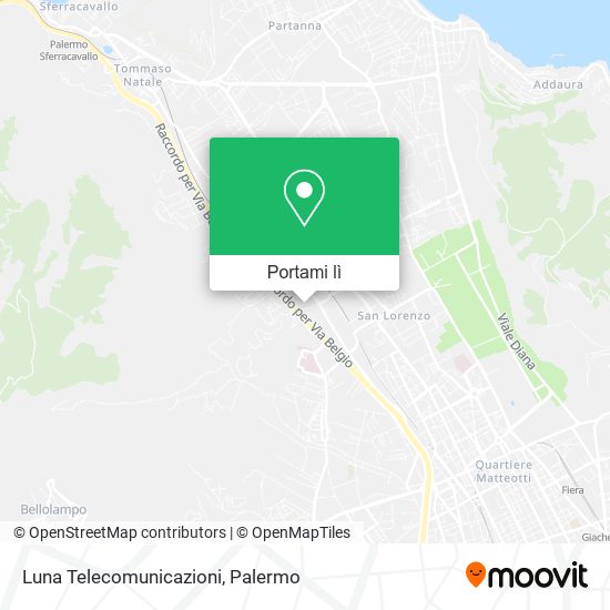 Mappa Luna Telecomunicazioni