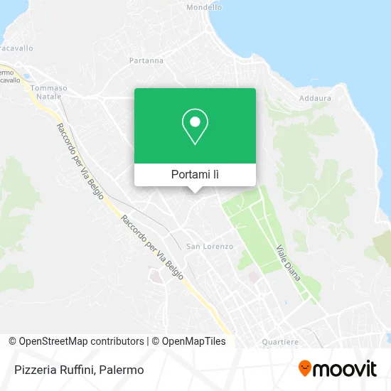 Mappa Pizzeria Ruffini