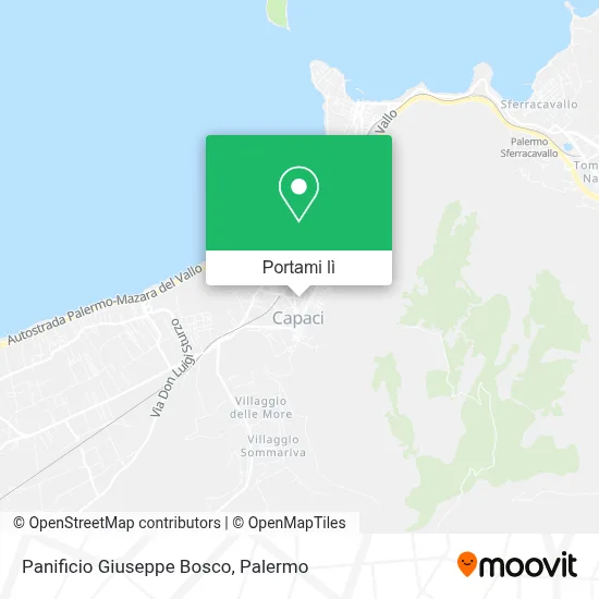 Mappa Panificio Giuseppe Bosco