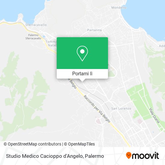 Mappa Studio Medico Cacioppo d'Angelo
