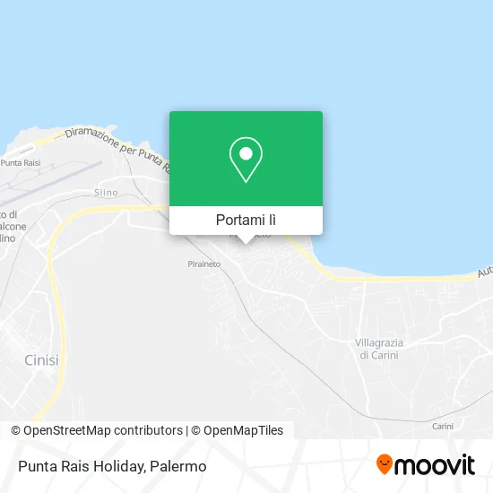 Mappa Punta Rais Holiday