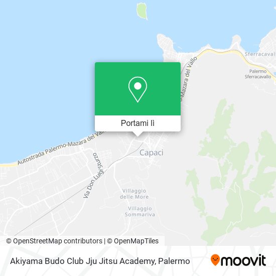 Mappa Akiyama Budo Club Jju Jitsu Academy