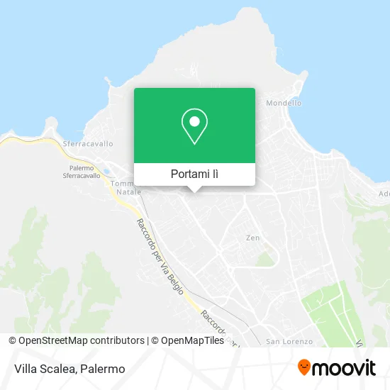 Mappa Villa Scalea