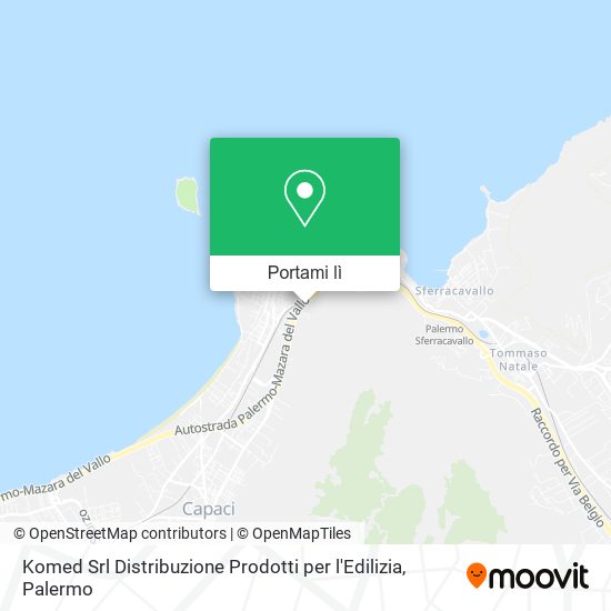 Mappa Komed Srl Distribuzione Prodotti per l'Edilizia