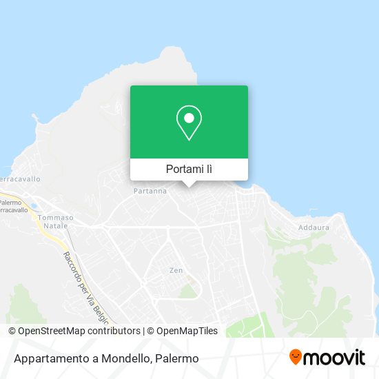 Mappa Appartamento a Mondello