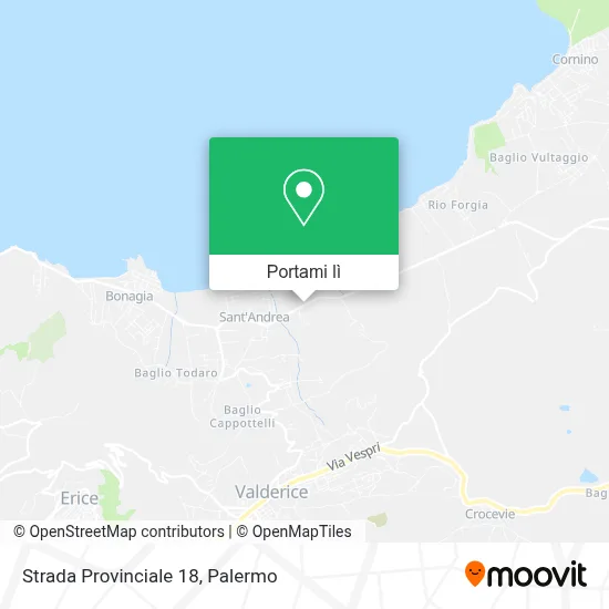 Mappa Strada Provinciale 18