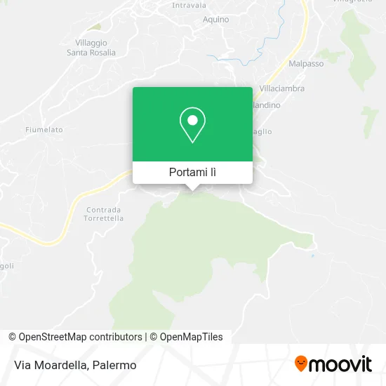 Mappa Via Moardella