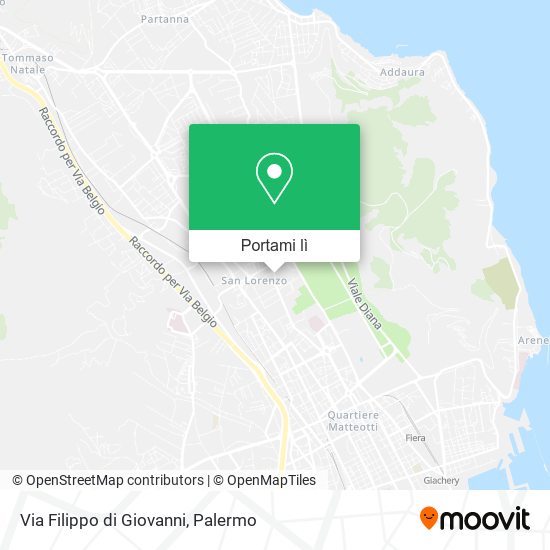 Mappa Via Filippo di Giovanni