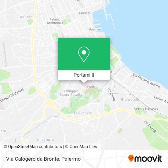 Mappa Via Calogero da Bronte