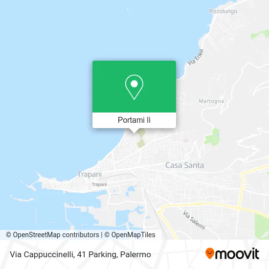 Mappa Via Cappuccinelli, 41 Parking