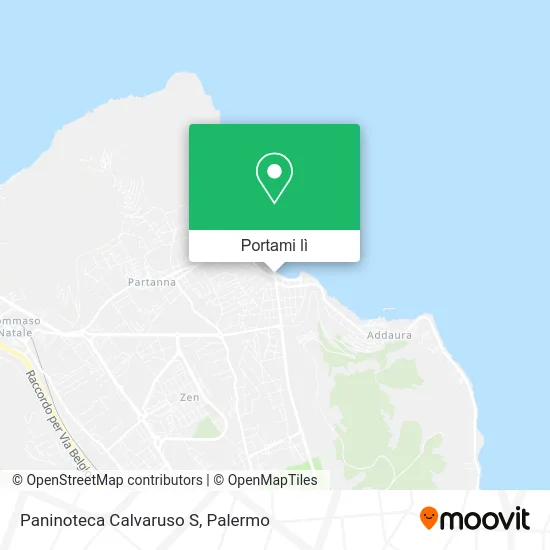 Mappa Paninoteca Calvaruso S