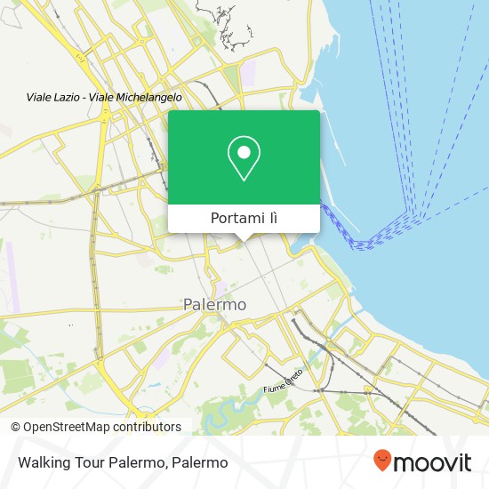 Mappa Walking Tour Palermo