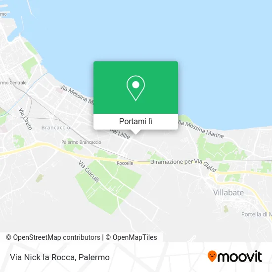 Mappa Via Nick la Rocca