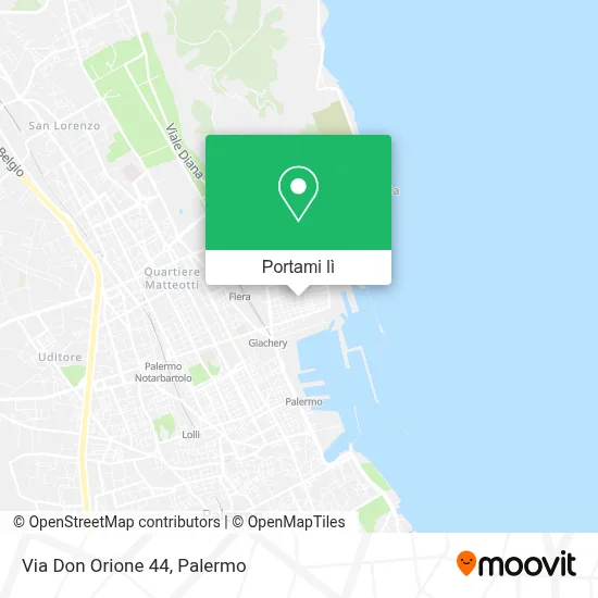 Mappa Via Don Orione 44