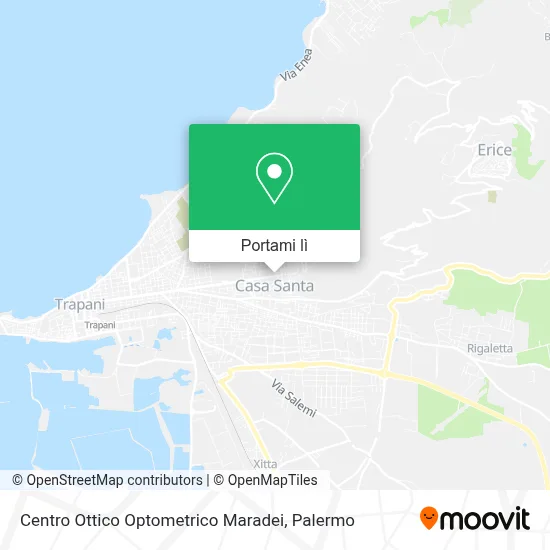 Mappa Centro Ottico Optometrico Maradei