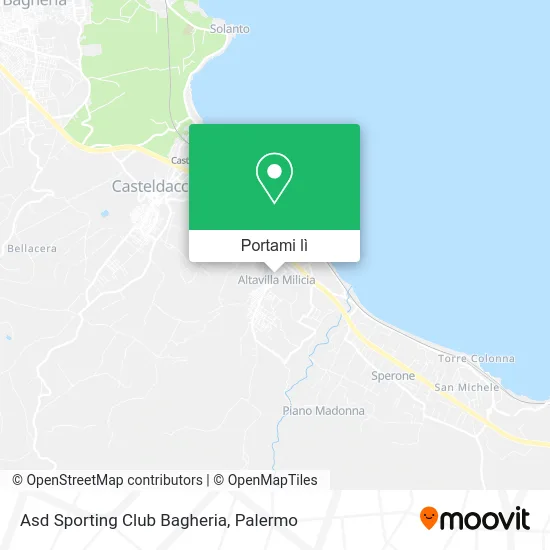 Mappa Asd Sporting Club Bagheria