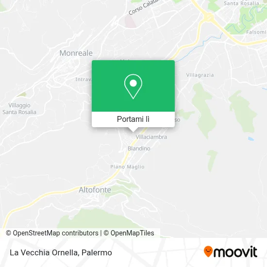 Mappa La Vecchia Ornella