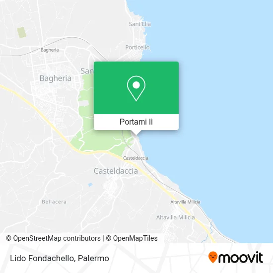 Mappa Lido Fondachello