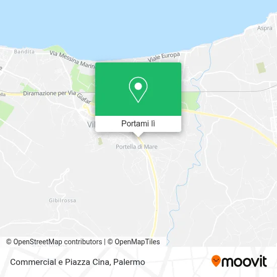 Mappa Commercial e Piazza Cina