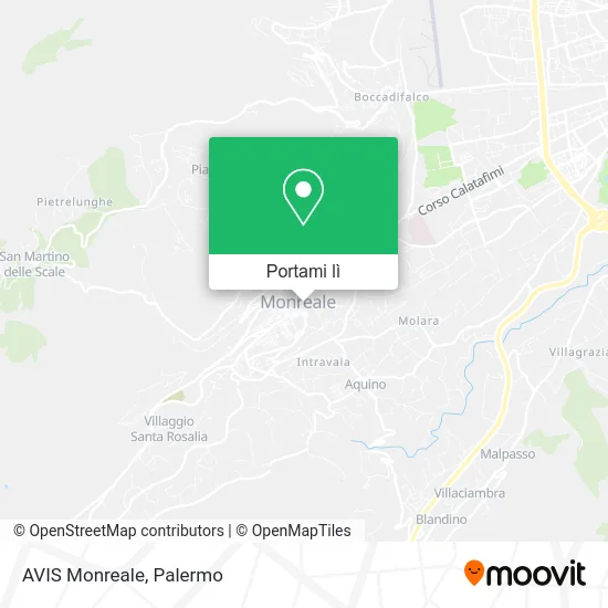 Mappa AVIS Monreale