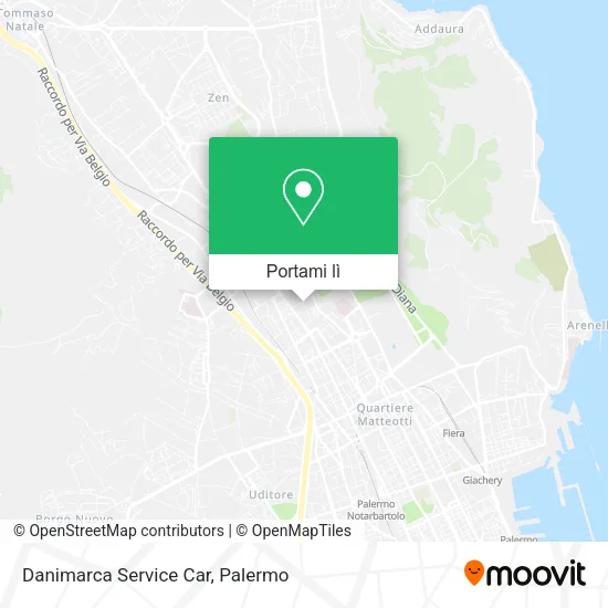 Mappa Danimarca Service Car