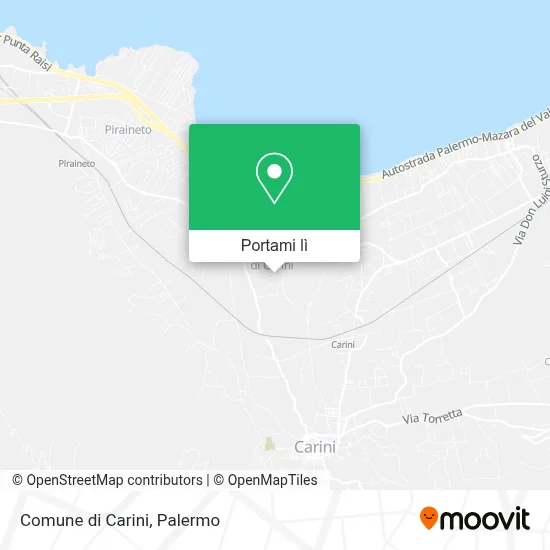 Mappa Comune di Carini