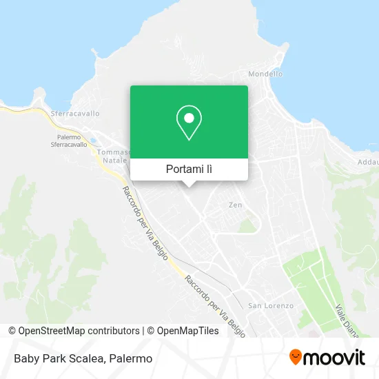 Mappa Baby Park Scalea