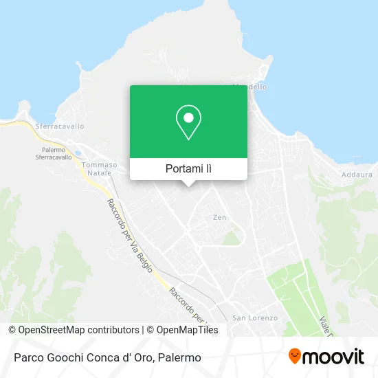 Mappa Parco Goochi Conca d' Oro