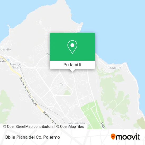 Mappa Bb la Piana dei Co