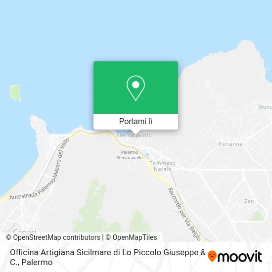 Mappa Officina Artigiana Sicilmare di Lo Piccolo Giuseppe & C.