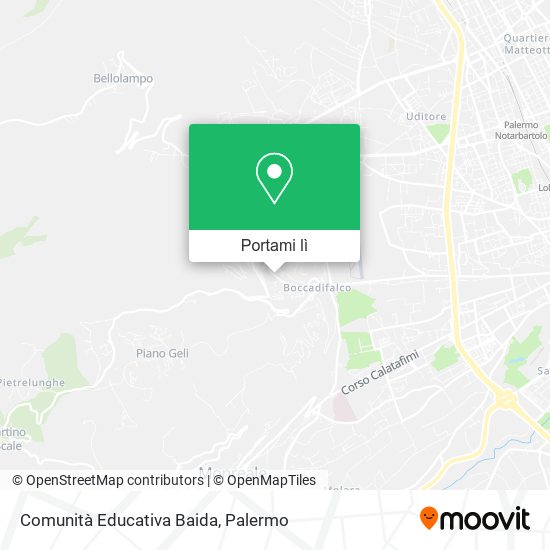 Mappa Comunità Educativa Baida