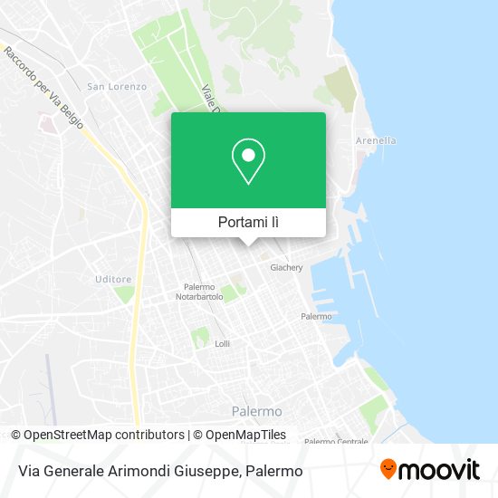 Mappa Via Generale Arimondi Giuseppe