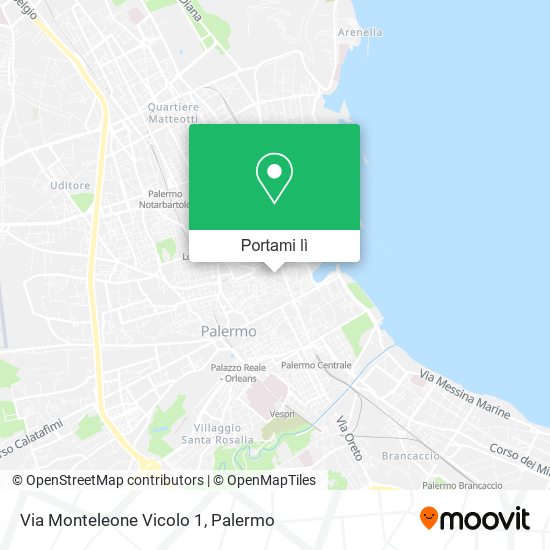 Mappa Via Monteleone Vicolo 1